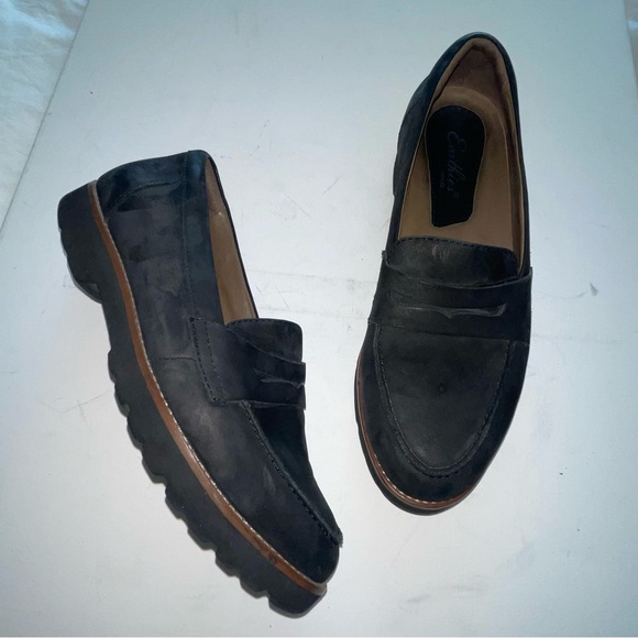 Earthies Braga‎ black suede loafers Shoes - Picture 2 of 16